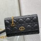 Dior Caro Belt Pouch With Chain In Supple Cannage Calfskin 5 Colors 20cm