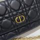 Dior Caro Pouch In Latte Supple Cannage Calfskin 17.5cm 3 Colors