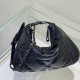 Dior Mini Dior Caro Tulip Bag In Quilted Macrocannage Calfskin With Ruthenium Finish Metal 25cm