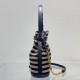 Dior Cest Dior Bag In Natural And Denim Blue Mariniere Raffia 17cm 24cm