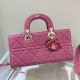 Dior Lady D-Joy Medium Bag In Cannage Denim With Resin Charms 3 Colors 26cm