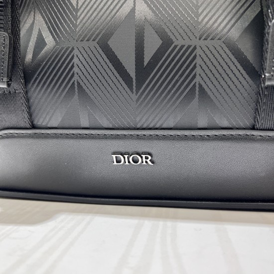 Dior Explorer Messenger Bag In CD Diamond Mirage Ski Capsule Nylon 31cm