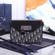 Dior Messenger Bag In Dior Oblique Jacquard And Smooth Calfskin 19cm