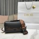 Dior Lingot 22 Cactus Jack Dior Bag In Grained Calfskin With Embroidered Signature 22cm