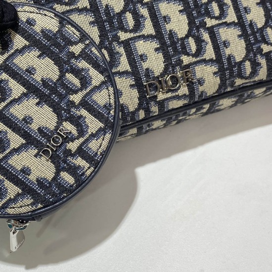 Dior Small Multifunctional Bag In Dior Oblique Jacquard 19cm