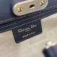 Dior Medium Dior Key Bag In Blue Dior Oblique Jacquard 30cm