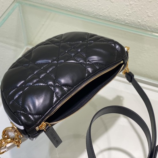 Dior Vibe Hobo Bag In Cannage Calfskin 3 Colors 20cm 29cm