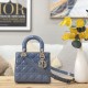 Dior Small Lady Dior Bag In Patent Cannage Calfskin 20cm