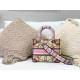 Dior Medium Lady D-Lite Bag Multicolor Flower Embroidery 24cm