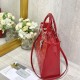 Dior Large Lady Dior Bag In Cannage Patent Calfskin 32cm