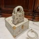 Dior Micro Lady Dior Bag In Lambskin And Satin Bead Embroidery Florilegio 12cm 3 Colors