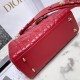 Dior Lady Dior My ABCDIOR Bag In Lambskin With Red Tonal Enamel Signature 3 Colors 17cm 20cm