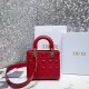 Dior Lady Dior My ABCDIOR Bag In Lambskin With Red Tonal Enamel Signature 3 Colors 17cm 20cm