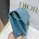 Dior Miss Dior Chain Pouch In Cannage Lambskin 3 Colors 19.5cm