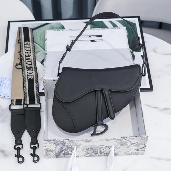 Dior Saddle Bag In Ultramatte Calfskin 8 Colors 21cm 25.5cm
