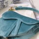 Dior Mini Saddle Bag In Velvet 2 Colors 21cm