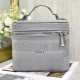 Dior Diortravel Vanity Case In Cannage Embroidery 3 Colors 24cm