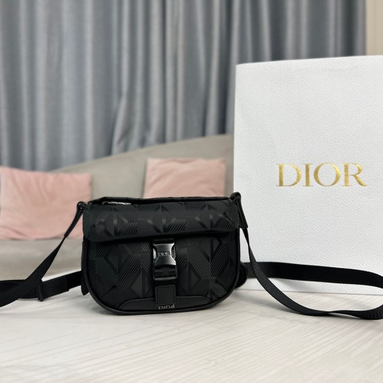 Dior Explorer Pouch With Strap In CD Diamond Mirage Ski Capsule Nylon 20cm