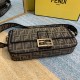 Fendi Iconic Large Baguette Bag in Brown FF Fabric