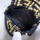 Fendi Micro Baguette Bag in Raffia Woven Beige FF 3 Colors