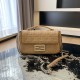 Fendi Iconic Medium Baguette Chain Midi Bag in FF Fabric 6 Colors