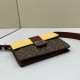 Fendi Mini Baguette Crossbody Male Phone Bag in Canvas And Calfskin 3 Colors