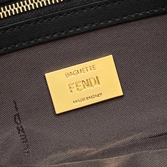 Fendi Iconic Medium Baguette Bag in Lambskin FUR 