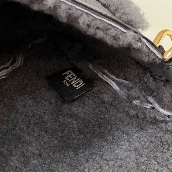 Fendi Medium Baguette Bag in Woolen Fur 2 Colors