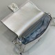 Fendi Medium Baguette Bag in Suede And Faux Crystal FF 