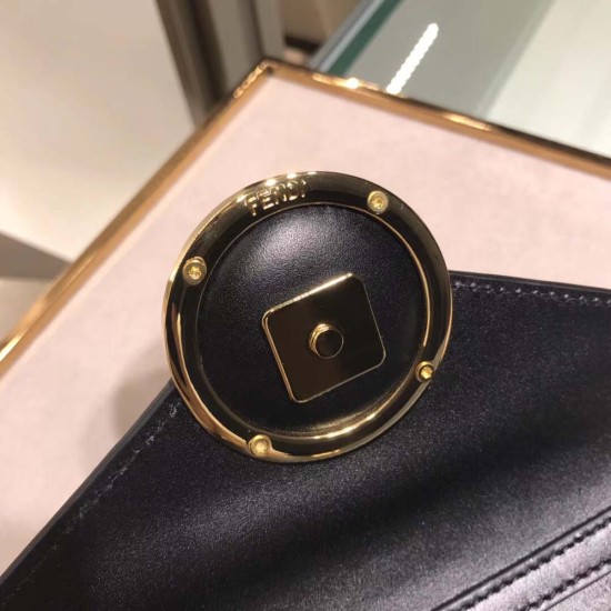 Fendi Belt Bag in Calfskin Leather with FF Pattern