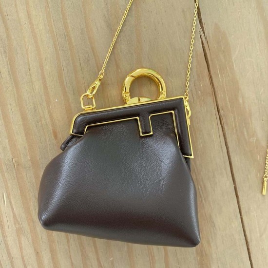 Fendi First Nano Bag Lambskin Leather 6 Colors