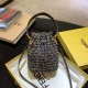 Fendi Mon Tresor Mini Bag With Knitting Fabric