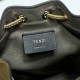 Fendi Mon Tresor Mini Bag With Grey Calfskin and Wool Fabric