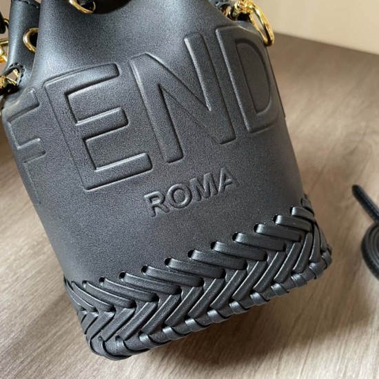 Fendi Mon Tresor Mini Bag With Embossed Embroidery Leather 3 Colors