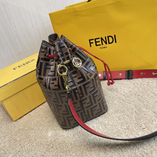 Fendi Mon Tresor Large Bag With Embossing Leather 3 Colors