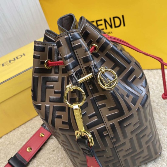 Fendi Mon Tresor Large Bag With Embossing Leather 3 Colors