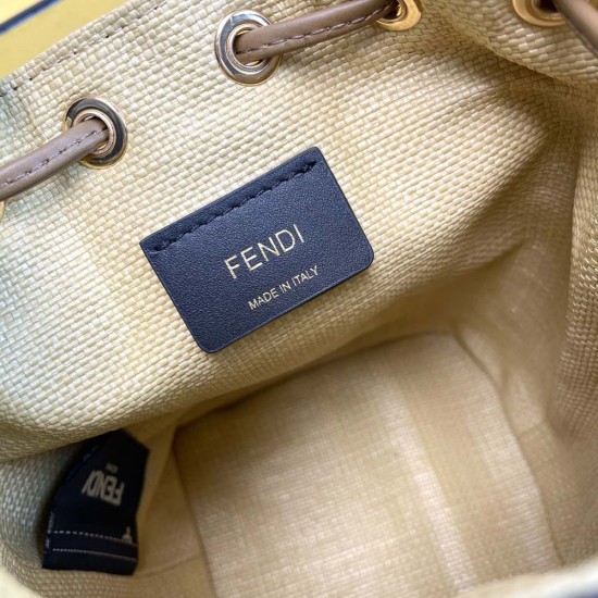 Fendi Mon Tresor Mini Bag With FF Canvas 3 Colors