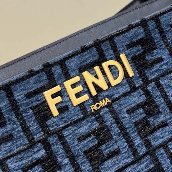 Fendi O'Lock Zip Chenille Bag 3 Colors