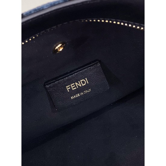 Fendi O'Lock Zip Chenille Bag 3 Colors