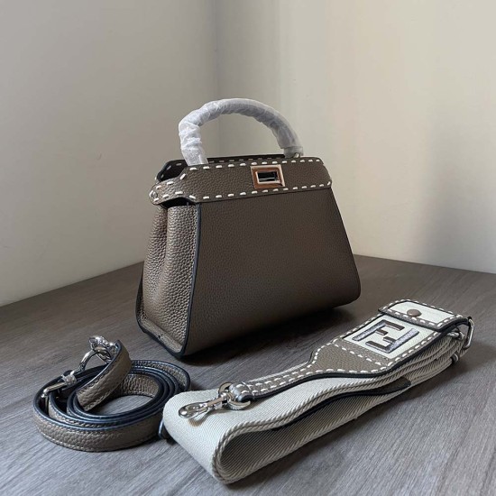 Fendi Peekaboo ISEEU Mini Bag in Selleria 23cm 4 Colors
