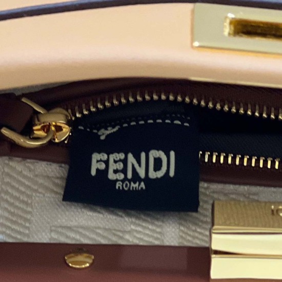 Fendi Peekaboo ISEEU Mini Bag in Calfskin 23cm 3 Colors