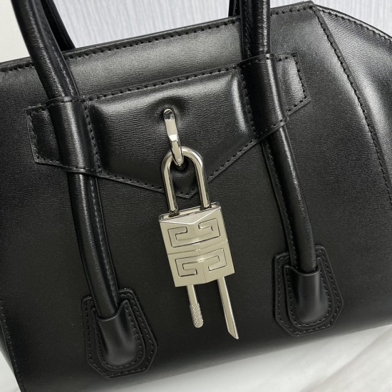 Givenchy Small Antigona Lock Bag in Box Leather