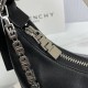 Givenchy Medium Moon Cut Out Bag in Calfskin With Flat Pocket Inside