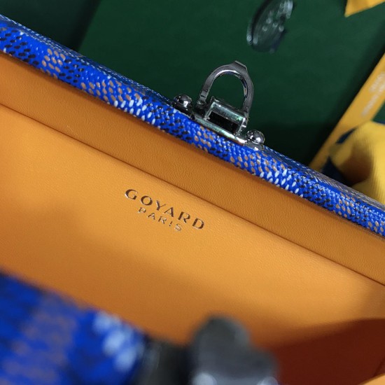 Goyard Minaudiere Trunk Bag in Cowhide And Canvas 17cm 11 Colors