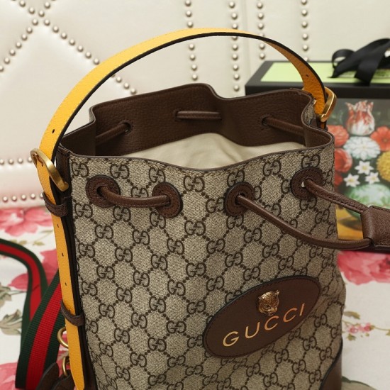Gucci Neo Vintage Backpack In Soft GG Supreme Canvas And Leather 20cm