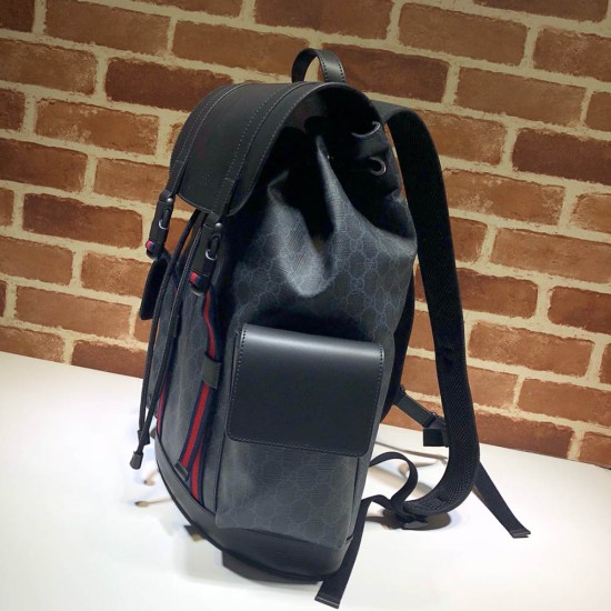 Gucci Backpack In GG Canvas And Leather 34cm