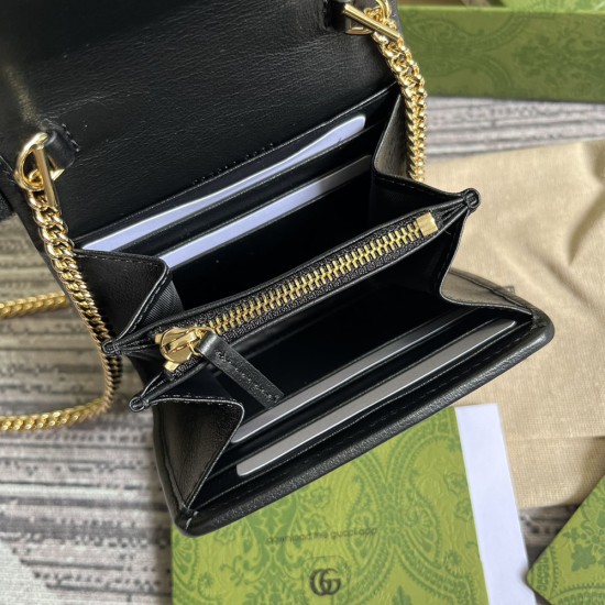Gucci Blondie Medium Chain Wallet 12.5cm 5 Colors