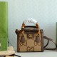 Gucci Diana Tote Bag In Jumbo GG Canvas With Bamboo Handles 20cm 27cm