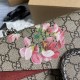 Gucci 2016 Re-Edition Dionysus Blooms Print Bag In GG Supreme Canvas And Suede 28cm