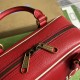 Gucci Adidas X Gucci Mini Duffle Bag In Leather With Embossed Logo And Trefoil 4 Colors 31.5cm